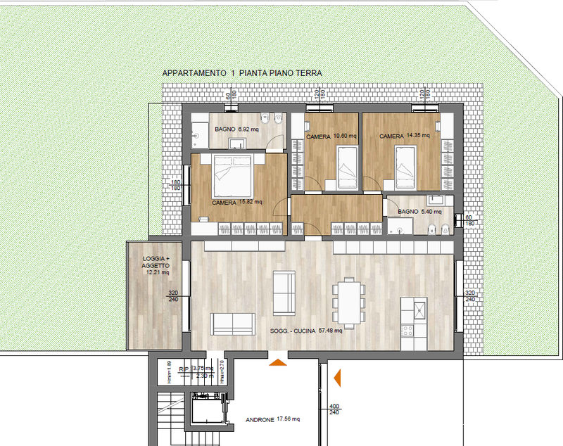 Condominio Alessandro Volta - Appartamento piano terra con giardino